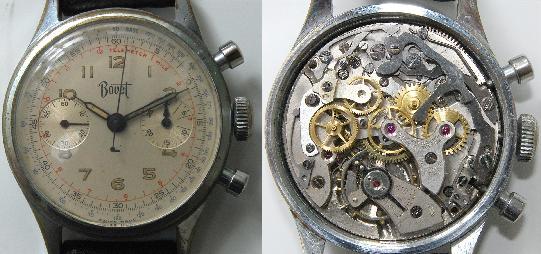Bovet watch face and movement